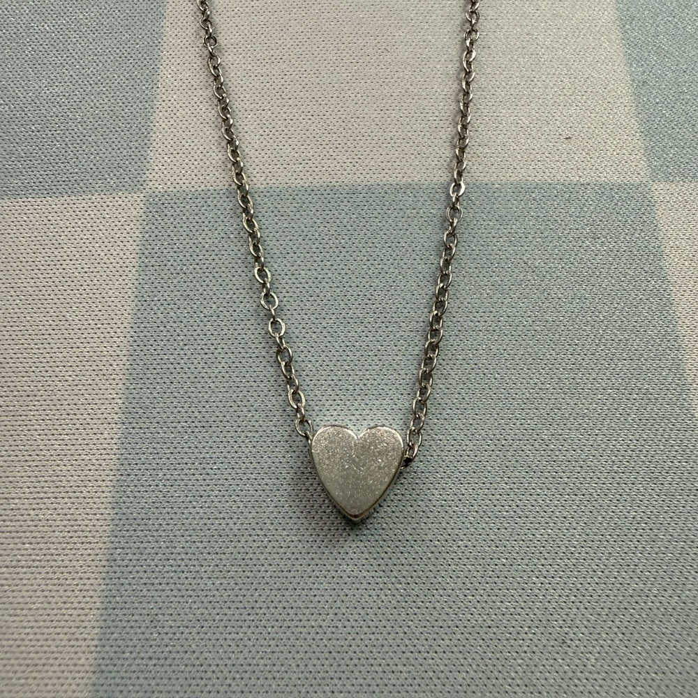 Silver Heart Pendant Necklace
